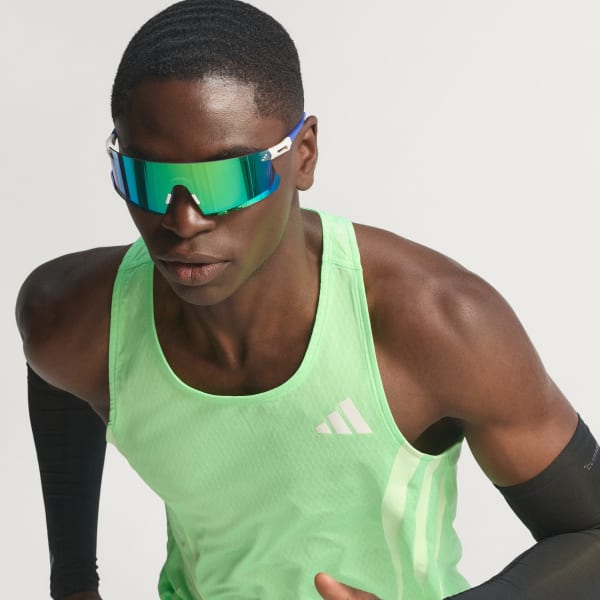 日本未発売 ADIZERO RUNNING SINGLET ADIDAS adidas Adizero NYC Running Singlet - Green | Free Shipping