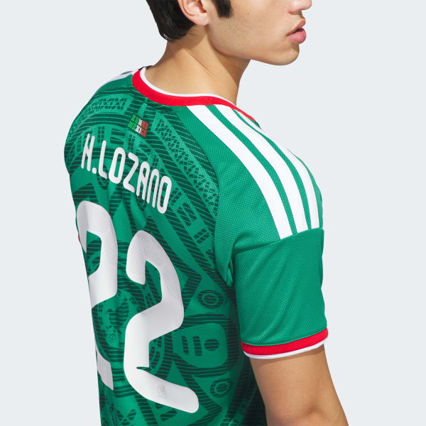 adidas Mexico 26 Home Lozano Jersey - Green | Free Shipping with