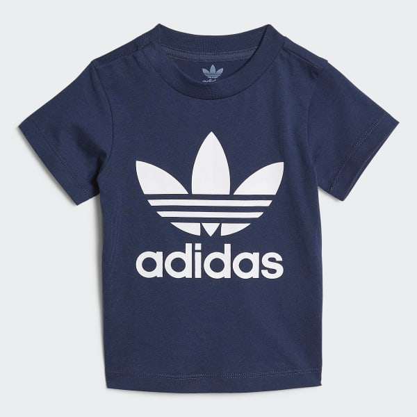 Blauw Trefoil Short en T-shirt Set