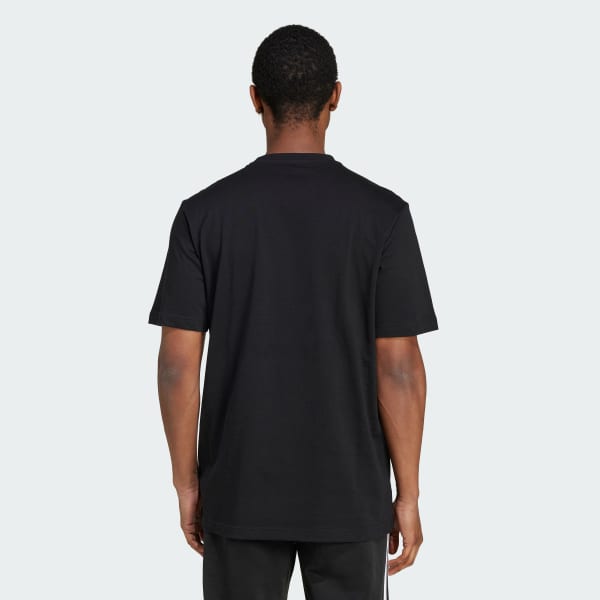 สีดำ เสื้อยืดพิมพ์ลาย Modern Essentials