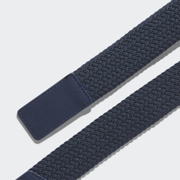 Adan Braided Stretch Webbing Belt, blue