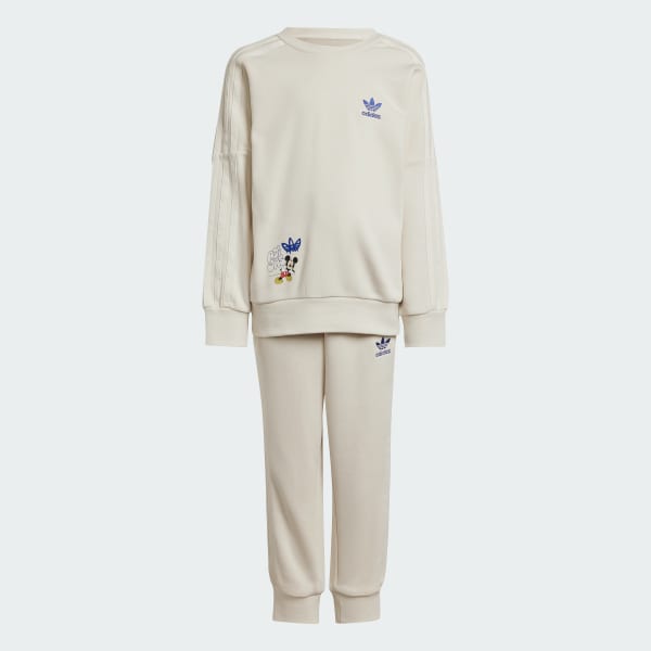White adidas x Disney Mickey Mouse Crew Set Kids