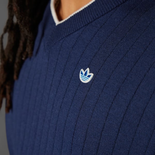 ブルー 【オリジナルスゴルフ】Vネック セーター