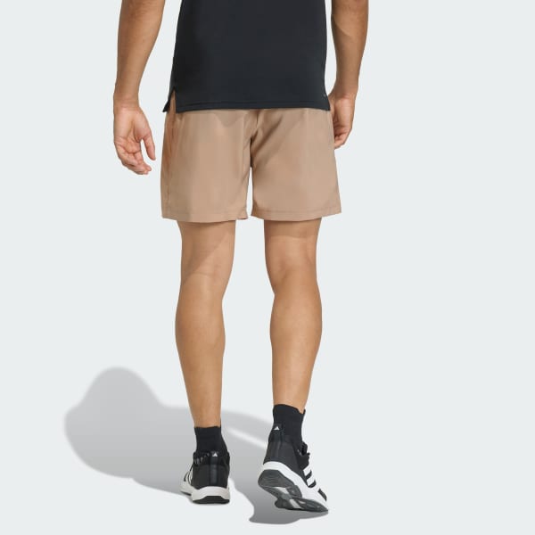Brown WORKOUT ESSENTIALS BASE WOVEN SHORT