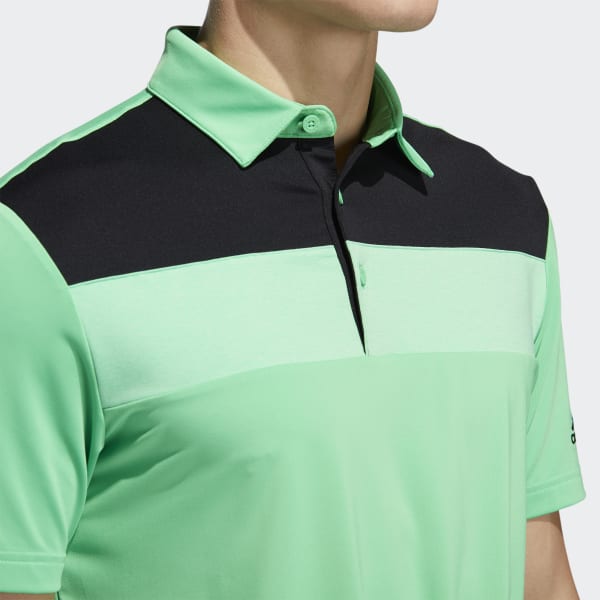Green Novelty Colorblock Primegreen Polo Shirt VZ751