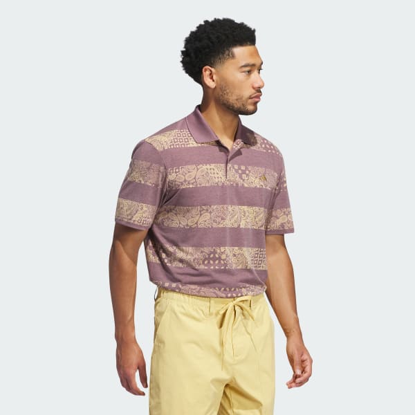 Purple Go-to Printed Polo Shirt