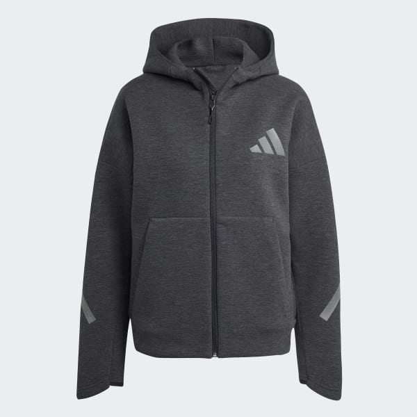 adidas Z.N.E.プレミアム フルジップ パーカー - ブラック