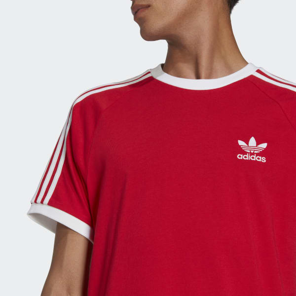 Rood Adicolor Classics 3-Stripes T-shirt