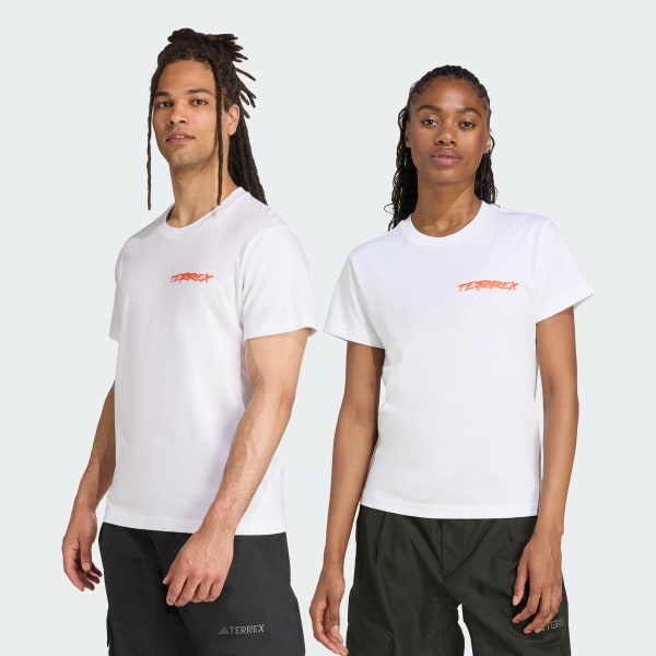 White Terrex Snow Adventure Graphic Tee