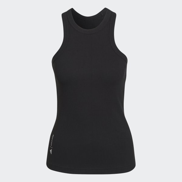 Black adidas x Karlie Kloss Ribbed Tank Top TJ461