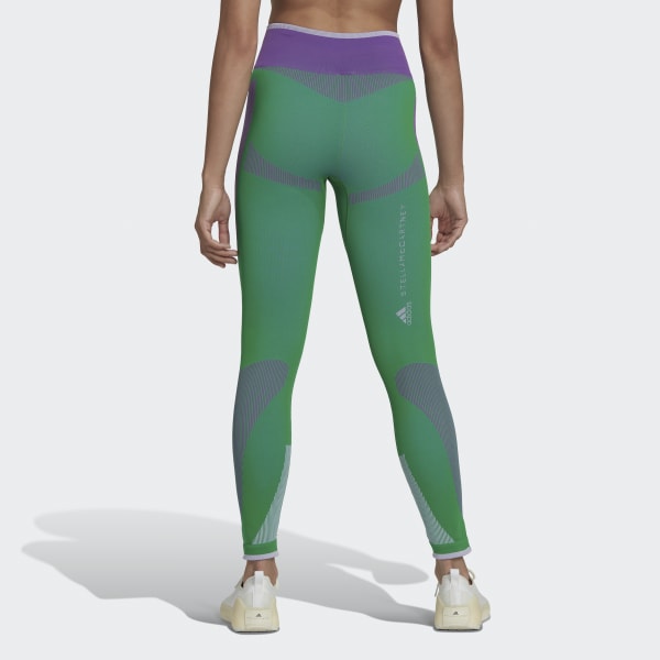 Green adidas by Stella McCartney TrueStrength Seamless Training Leggings H4955