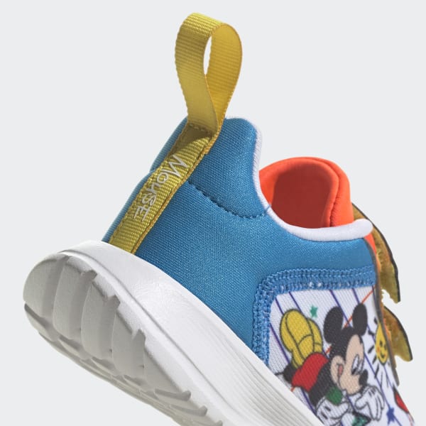 White adidas x Disney Mickey and Minnie Tensaur Shoes LUT89