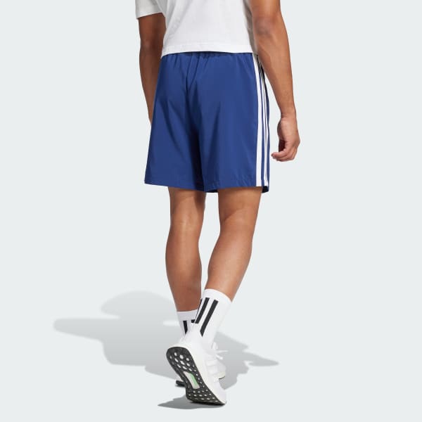 Blau Essentials 3-Streifen Chelsea Shorts