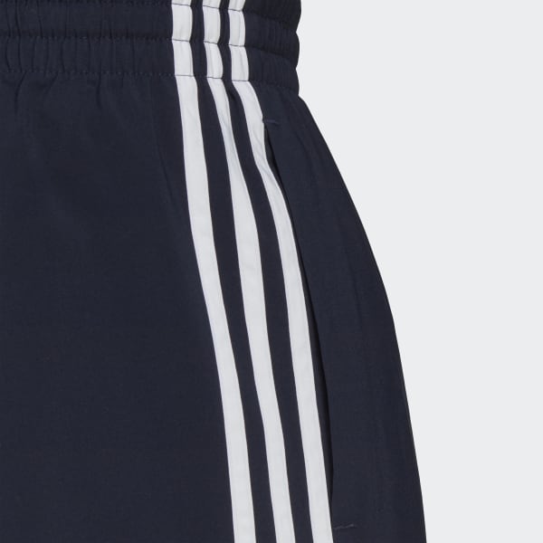 adidas AEROREADY Essentials Tapered-Cuff Woven 3-Stripes Pants - Blue ...