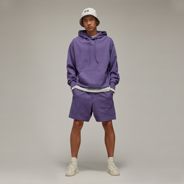 Roxo Shorts Y-3 Algodão Orgânico Terry