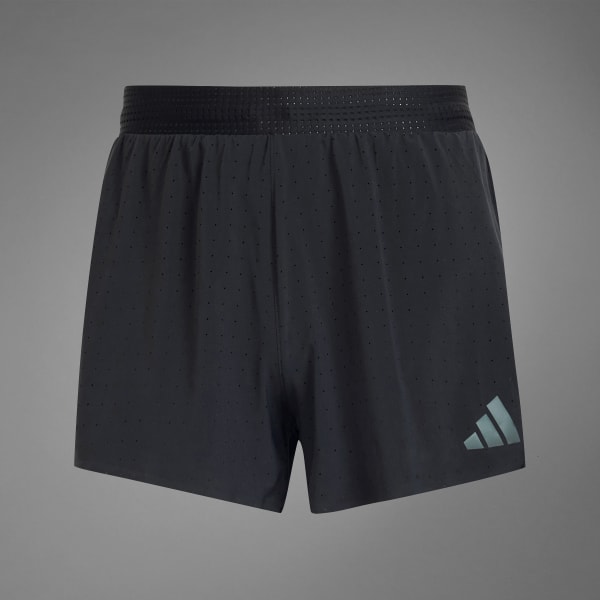 adidas Men's Own The Run Split Shorts, Black/Reflective Silver, XX-Large at   Men's Clothing store
