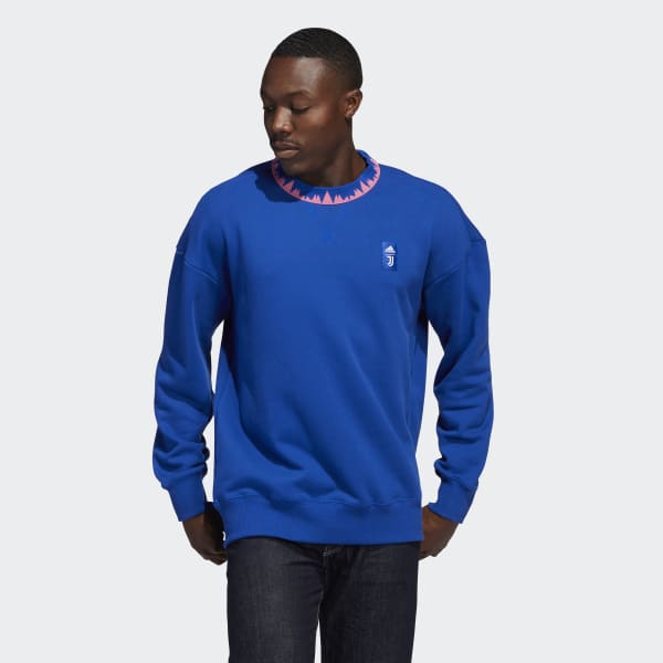 Niebieski Juventus Lifestyler Crew Sweatshirt CC529