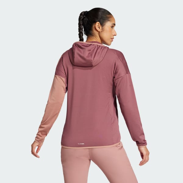Bordeaux Terrex Xperior Climawarm Light Fleece Capuchonjack