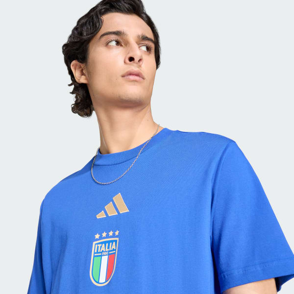 adidas Italy DNA Graphic T-Shirt - Blue | Free Shipping with adiClub