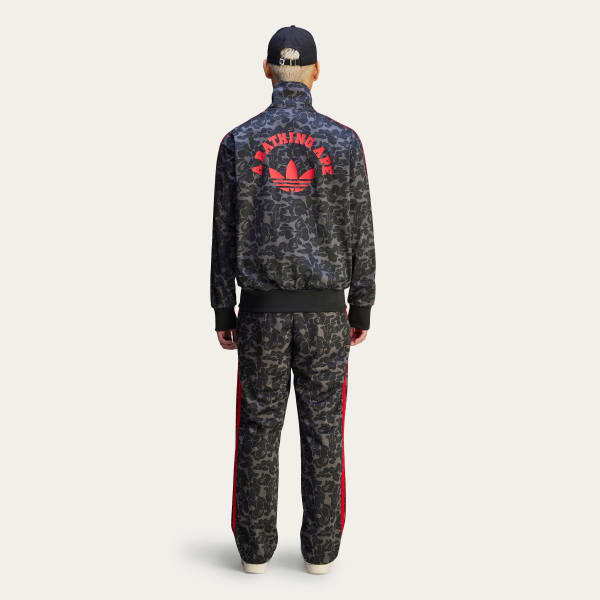 Black BAPE Firebird Track Pants