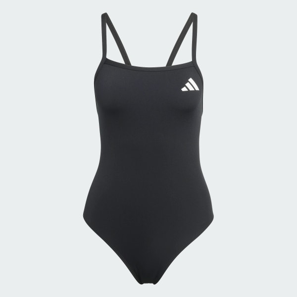Noir Maillot de bain dos V fines bretelles