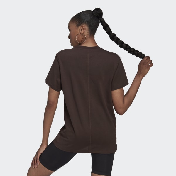 Brown Loose Loungewear Tee