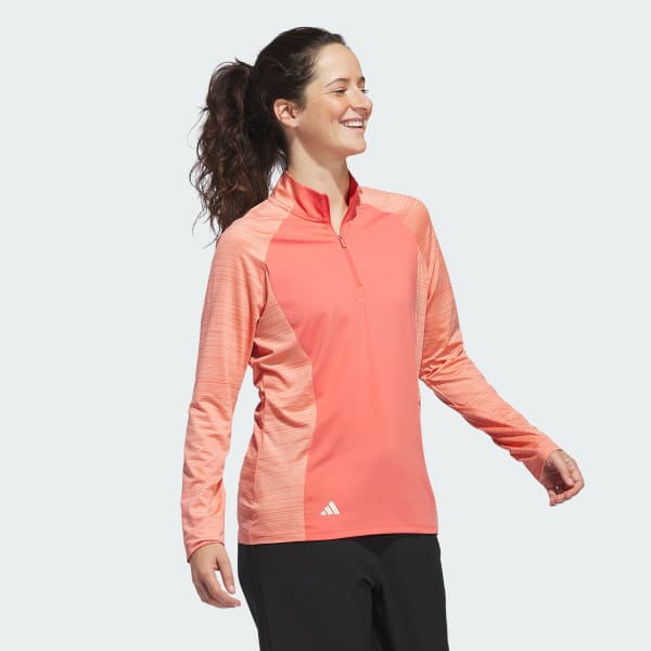 Red Ultimate365 Quarter-Zip Mock