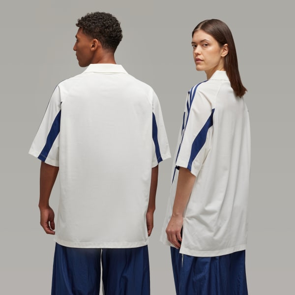 Weiss Y-3 Cut Line T-Shirt