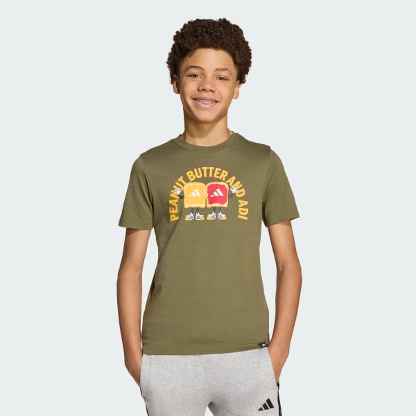 Verde Polera Estampada Niños