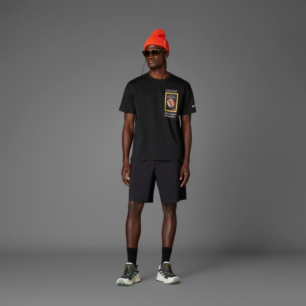 Μαύρο Μπλούζα adidas National Geographic UF AEROREADY Graphic