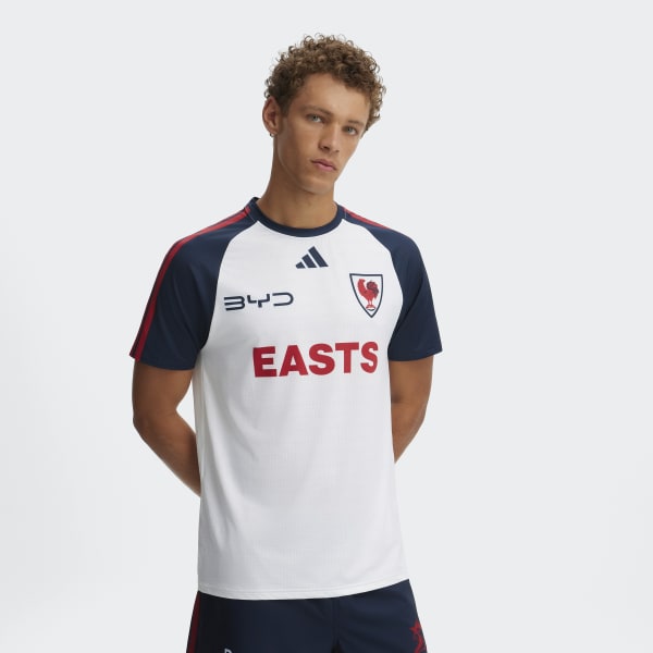 White Roosters Run Out Tee Men