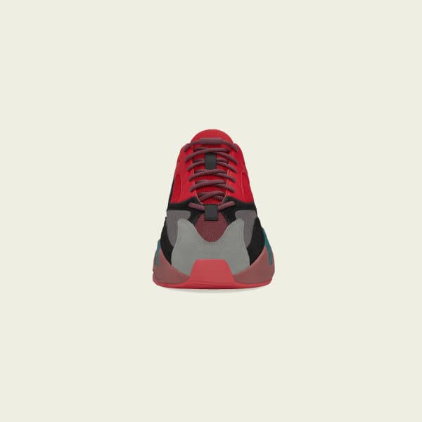Black red yeezy 700 top