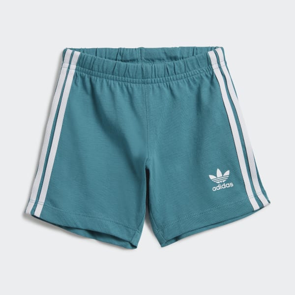 Turquoise Trefoil Short en T-shirt Set