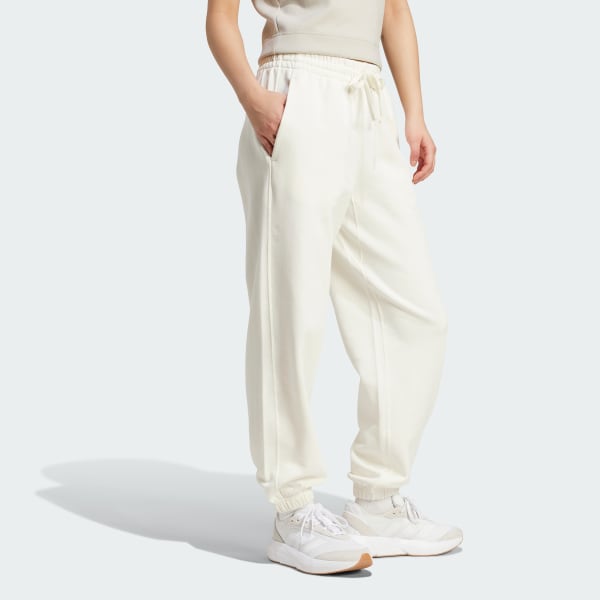 Beyaz ALL SZN French Terry Loose Eşofman Altı