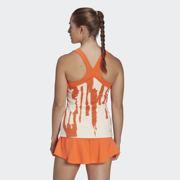 Μπεζ Thebe Magugu Tennis New York Y-Back Tank Top MLQ28