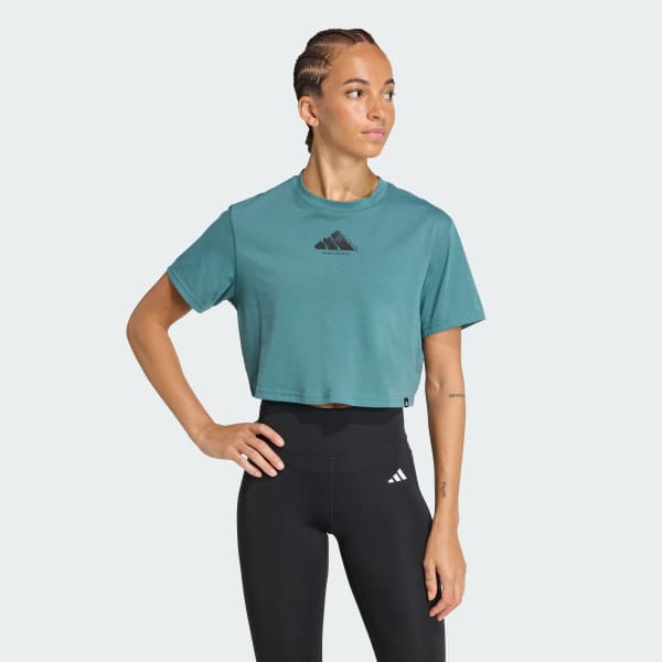 Verde Polo de Entrenamiento CLIMACOOL Vintage Graphic