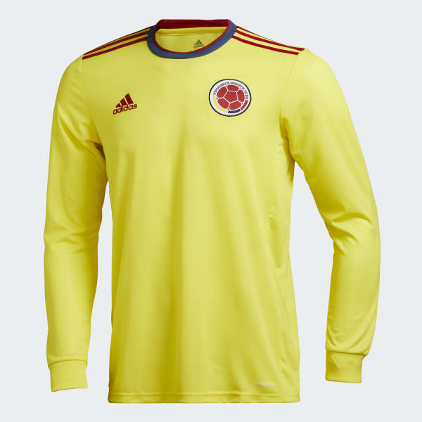Camiseta Local Manga Larga Seleccion Colombia 20 21