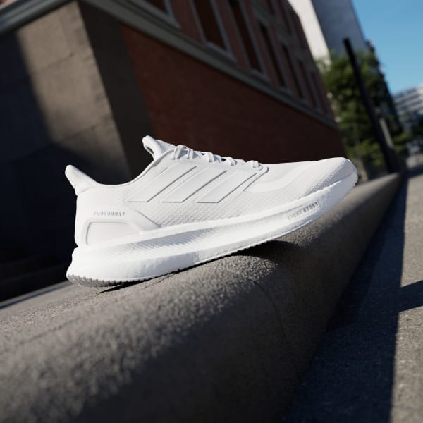 White Pureboost 5 Running Shoes