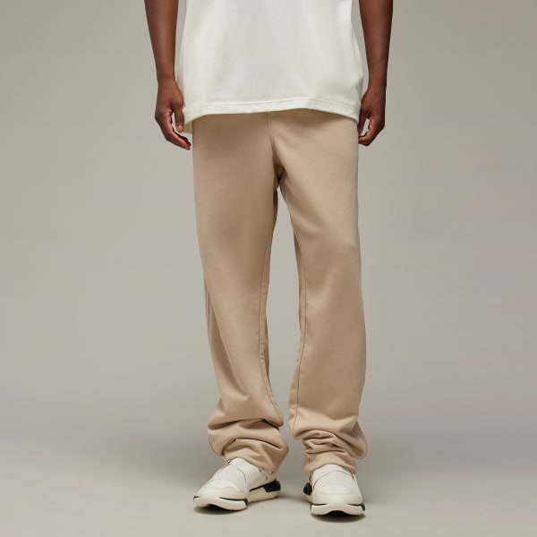 Brown Y-3 French Terry Straight Pants