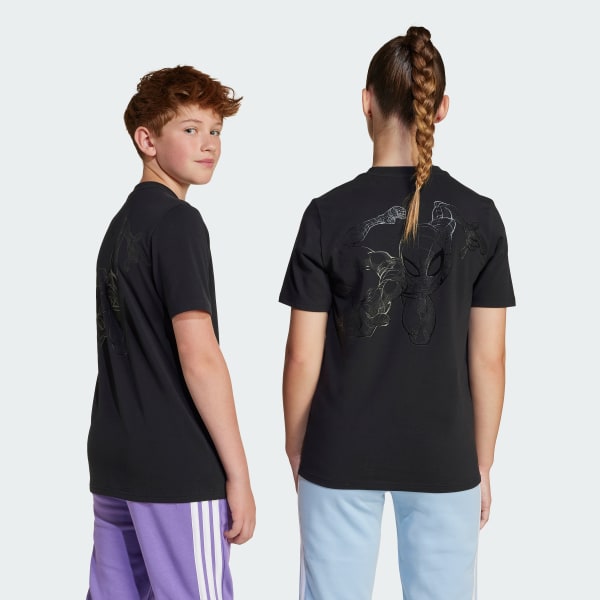 Hitam T-SHIRT GRAFIS SPIDER-MAN ADIDAS MARVEL