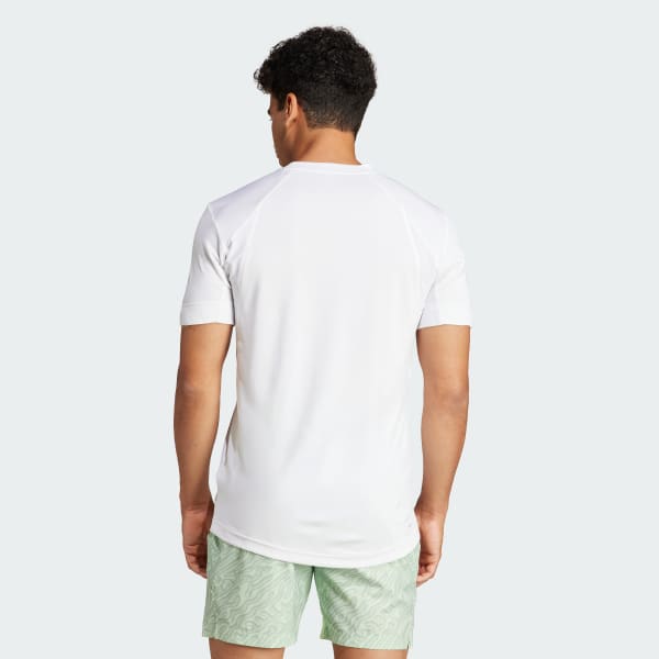 Blanc T-shirt de tennis FreeLift