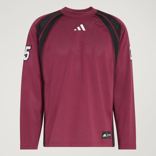 Burgundy MERCEDES - AMG PETRONAS FORMULA ONE TEAM LAS VEGAS LONGSLEEVE TEE MEN