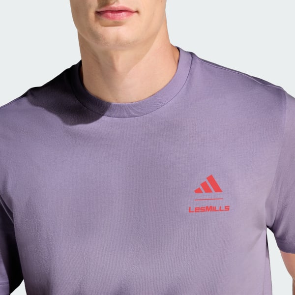 アディダス Les Mills グローブ グラフィック Tシャツ - パープル