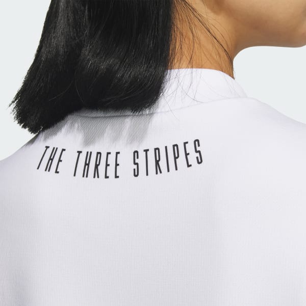 ホワイト ハーフジップ ゴルフシャツ ホワイト 【ルコックゴルフ】ハーフジップ半袖シャツ 大きい