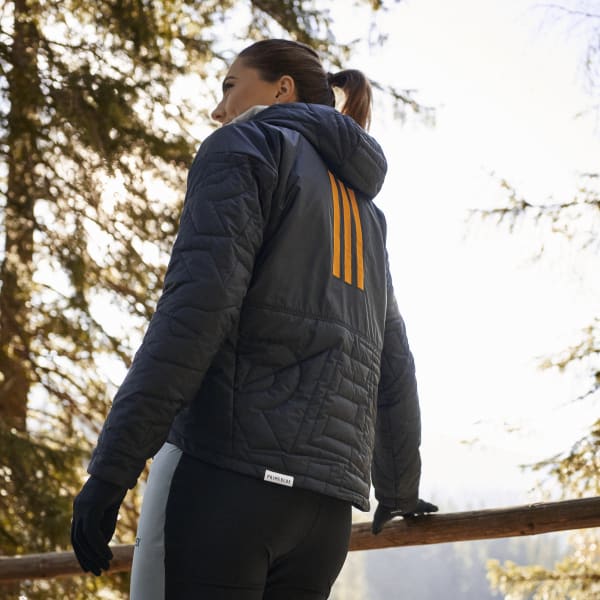 Preto Casaco Acolchoado com Capuz PrimaLoft MYSHELTER TERREX