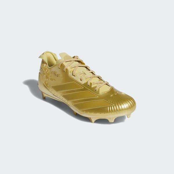 Gold Adizero Electric II Coins American Football Cleats