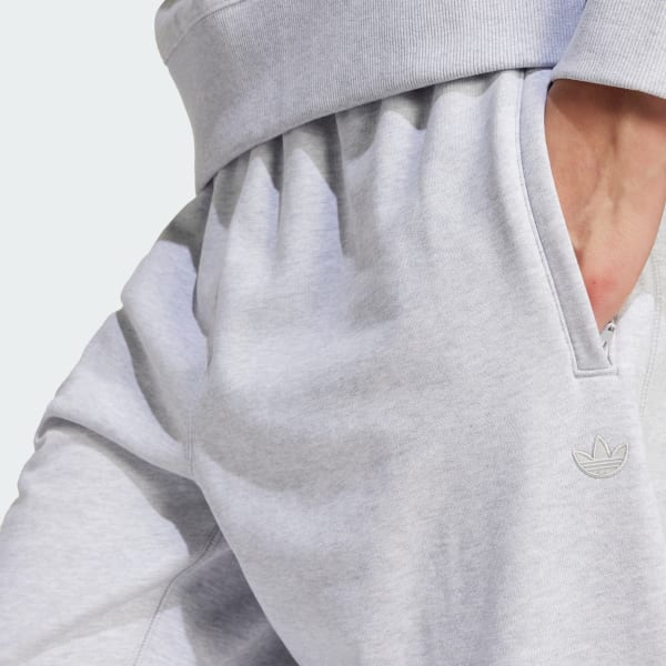 Adidas trefoil joggers grey store