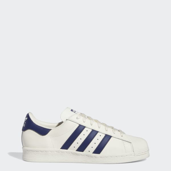 ★adidas★ Superstar 82 White Blue GZ1537 adidas Superstar 82 White Dark Blue Men's - GZ1537 - US