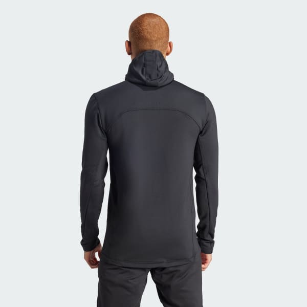 adidas COLD.RDY Techfit Fitted Long Sleeve Hoodie - Black | Men's ...