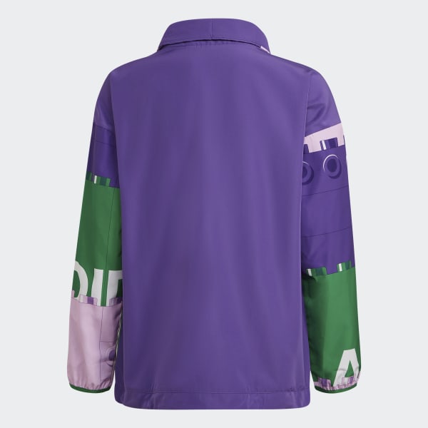 Purple adidas x Classic LEGO® Half-Zip Windbreaker